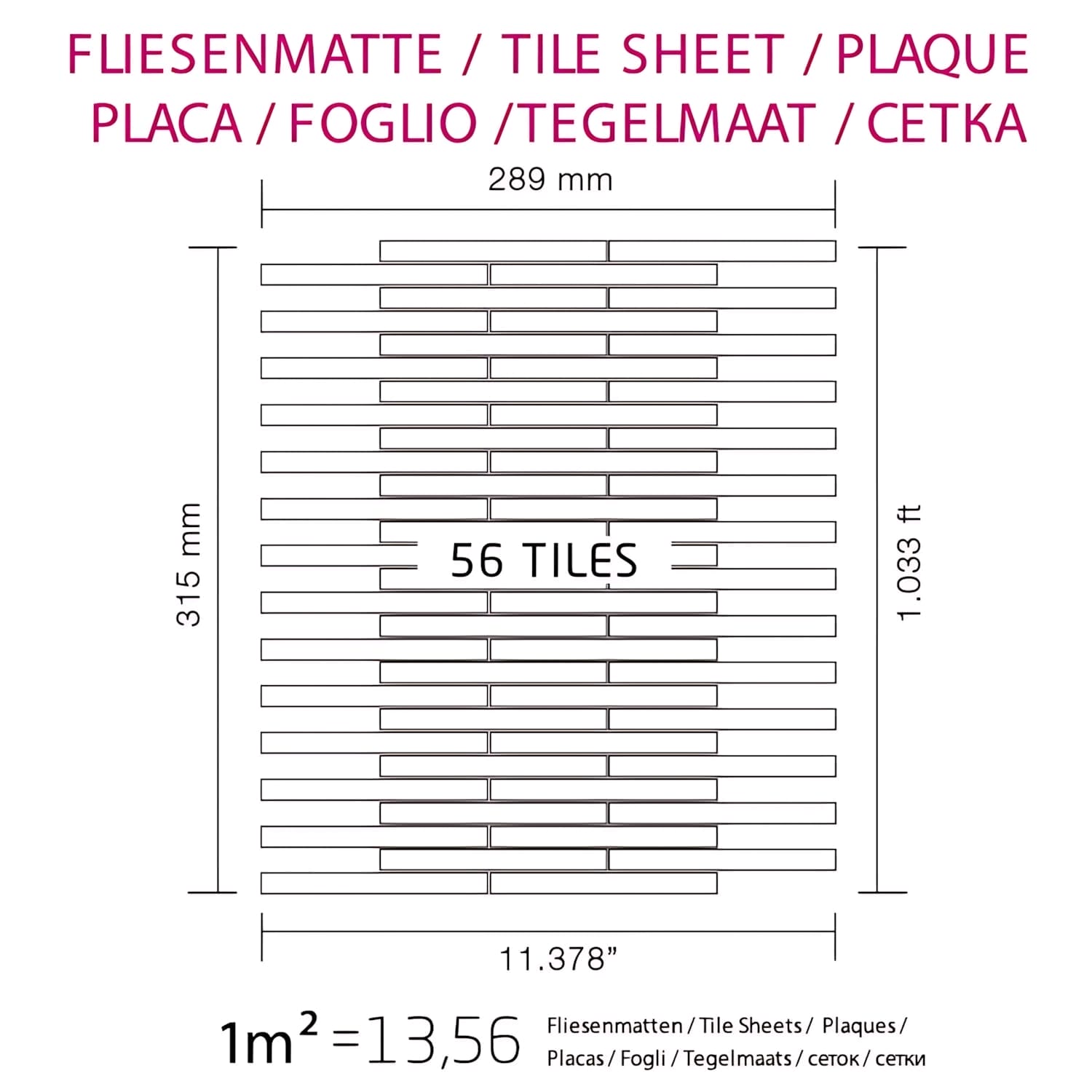 Mosaïque métal massif Carrelage Acier inoxydable Marine brossé gris Grosseur 1,6mm ALLOY Deedee-S-S-MB 0,78 m2 - clicktofournisseur.com