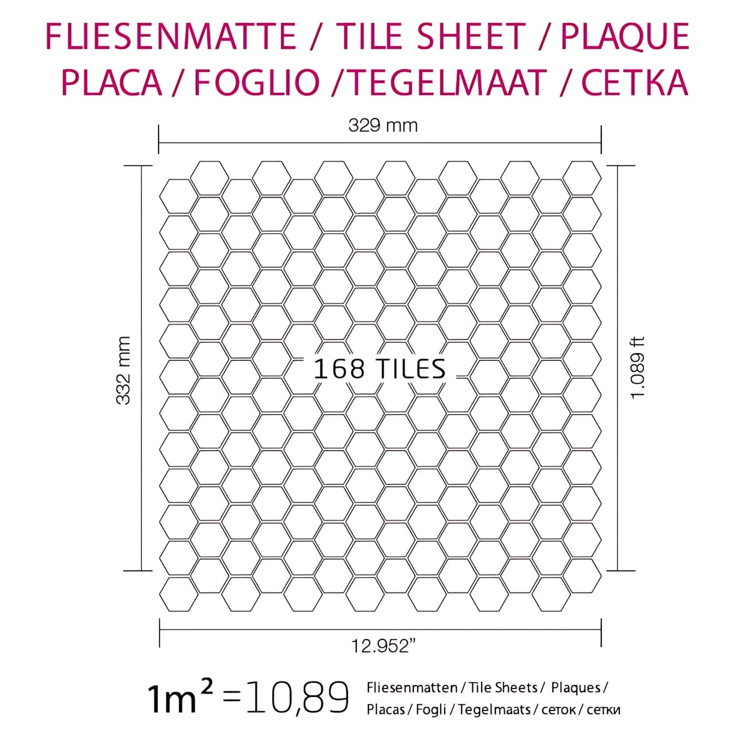 Mosaïque métal massif Carrelage Titane miroir Smoke gris foncé Grosseur 1,6mm ALLOY Honey-Ti-SM 0,92 m2 - clicktofournisseur.com