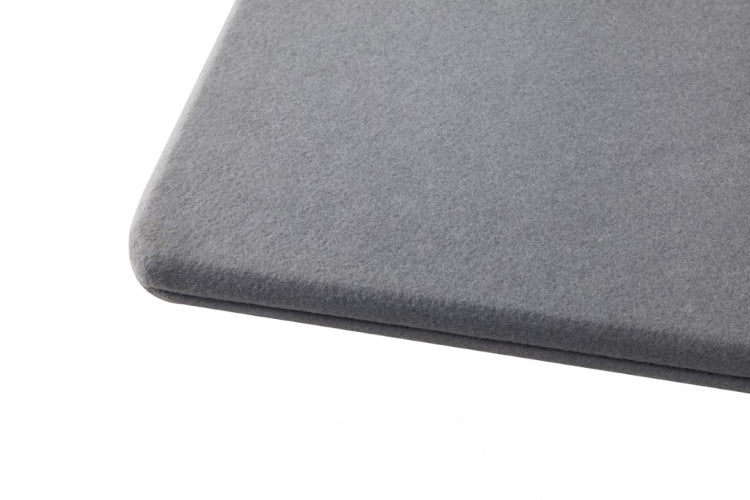 Up up acoustic desktop privacy panel with felt filling, gray (1200x600mm)