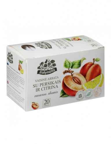 Žolynėlis Fruit tea Summer taste with peach and lemon, 40g (2,5g x20)