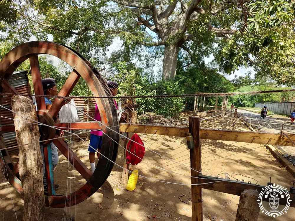 Christmas hammock and rope