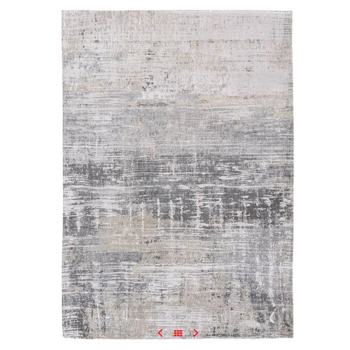 Tapis de salon en coton Atlantic Streaks - Coney Grey