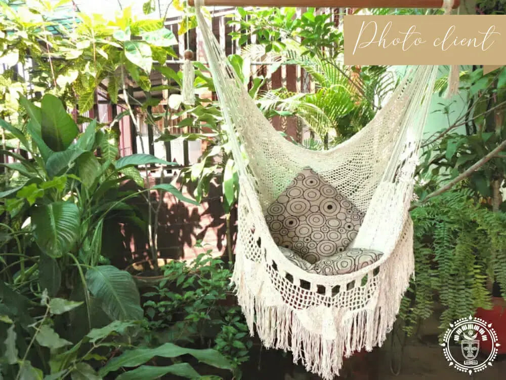 Hammock Chair L “Camoapa” Embroidery Crochet