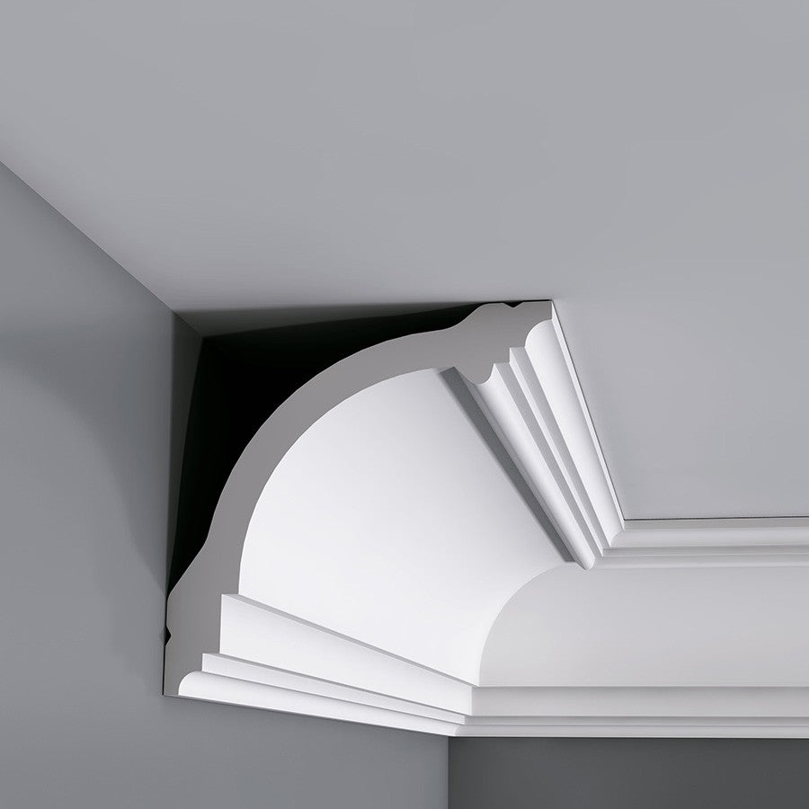 Carton de 16 mètres CB512 Corniches plafond Orac Decor - 10x10x200cm (h x p x L) - polystyrene - Conditionnement : Carton 8 pièces