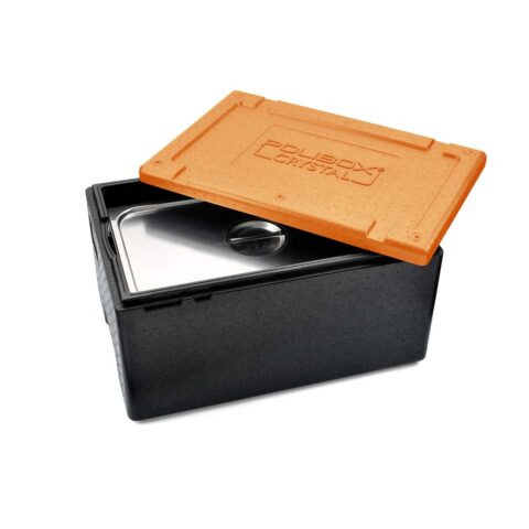 Polibox Crystal GN 240 ORANGE insulated container