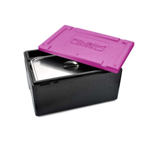 Polibox Crystal GN 240 MAGENTA insulated container