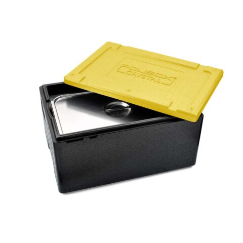 Polibox Crystal GN 240 LEMON insulated container