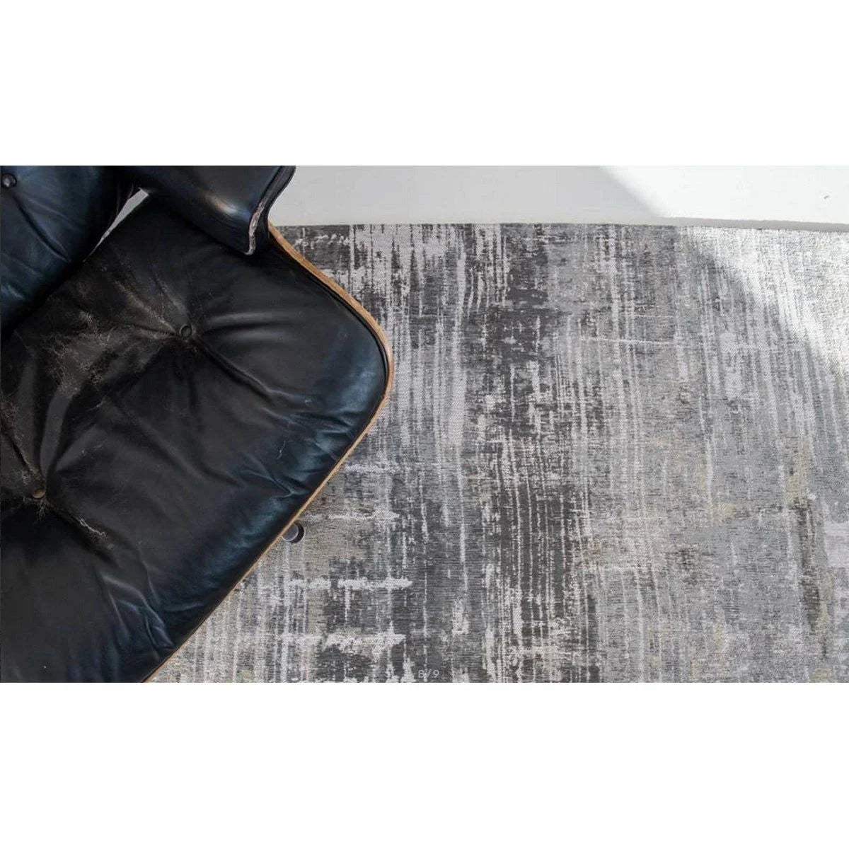 Atlantic Streaks Cotton Living Room Rug - Coney Grey