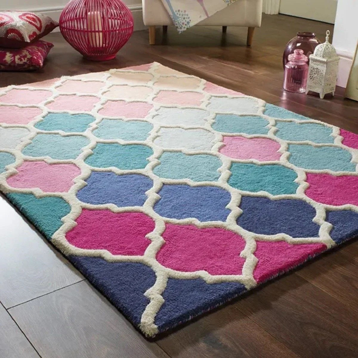 Tapis de salon en laine ROSITA - Novatrend 