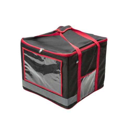 Sac à dos Food Bike noir et rouge + conteneur isotherme pizza Boxshop 36L