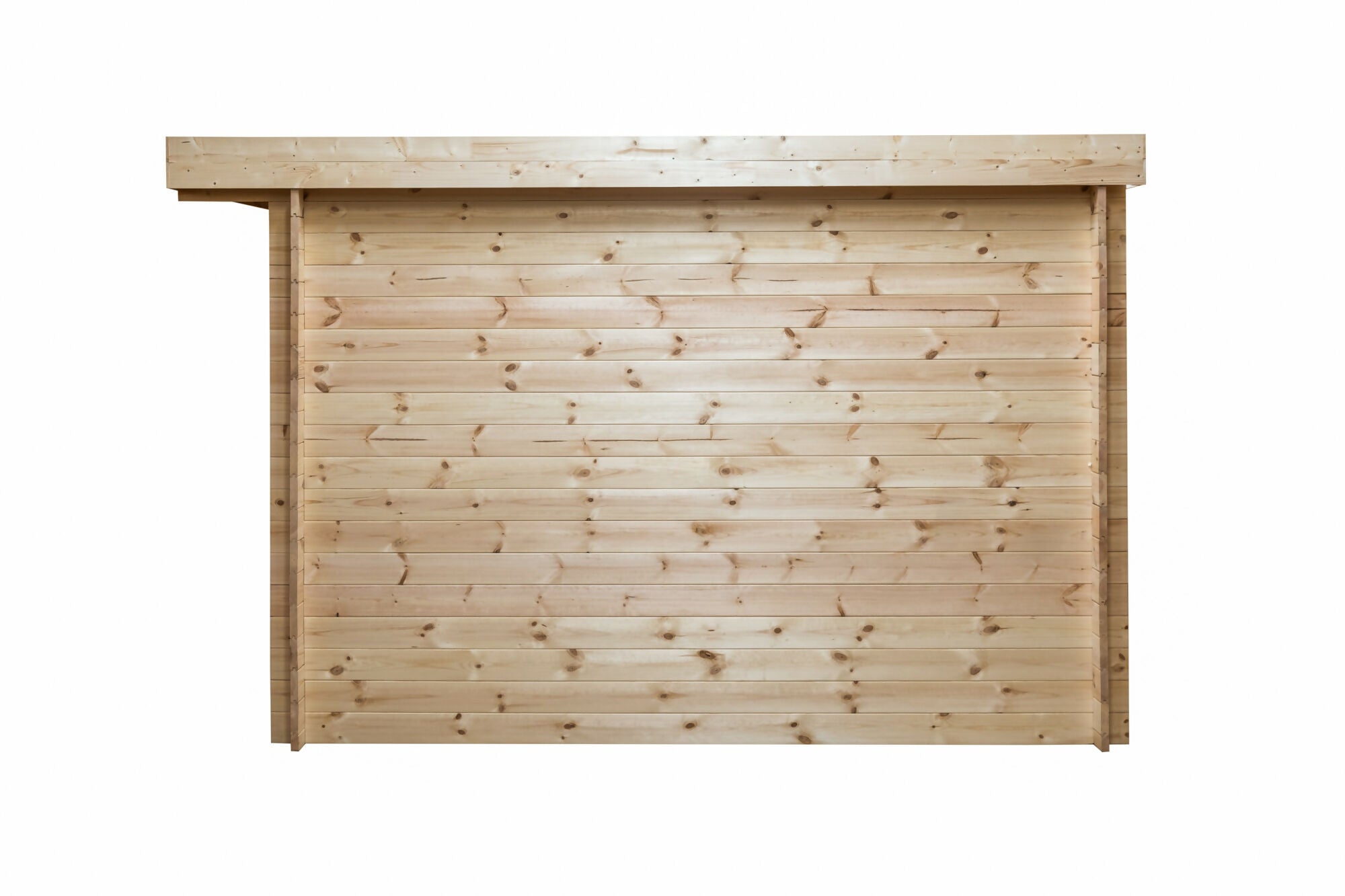 Abri de jardin en bois, ep 28mm, surface utile 9,9m², 388x298x208cm, INT023/INEKSA