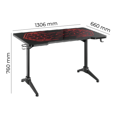 Up Up CyberArena RGB Gaming Desk