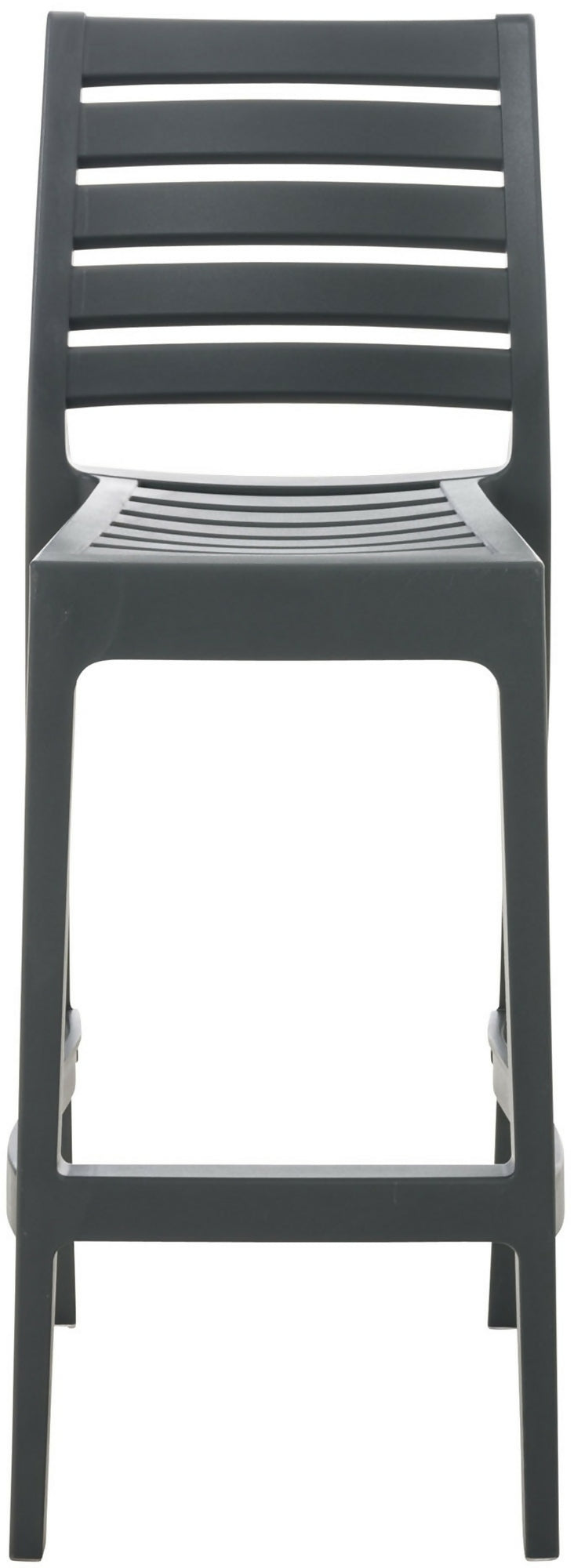 Tabouret de bar empilable Ares - Gris foncé - 0