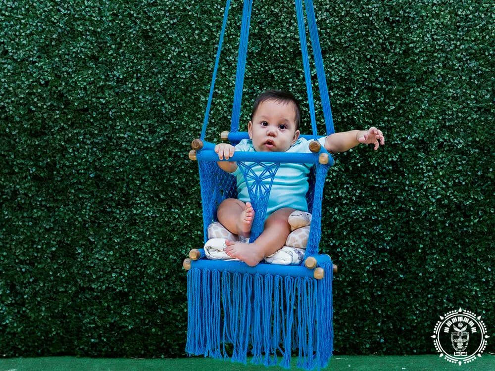 Celeste macramé baby hammock