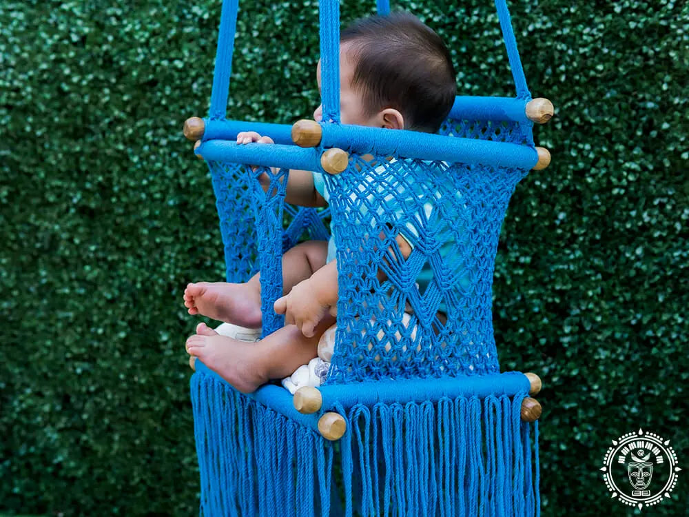 Celeste macramé baby hammock