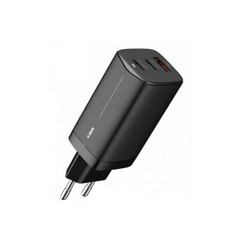 Ładowarka sieciowa ILUC65B czarna GaN 65W USB -C