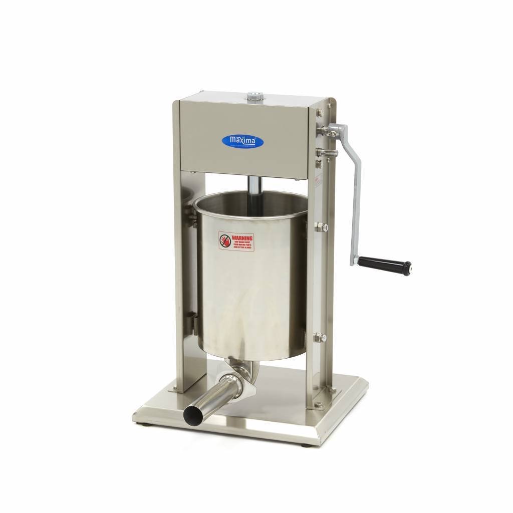 Sausage Filler 10L - Vertical - Stainless Steel - 4 Filling Tubes