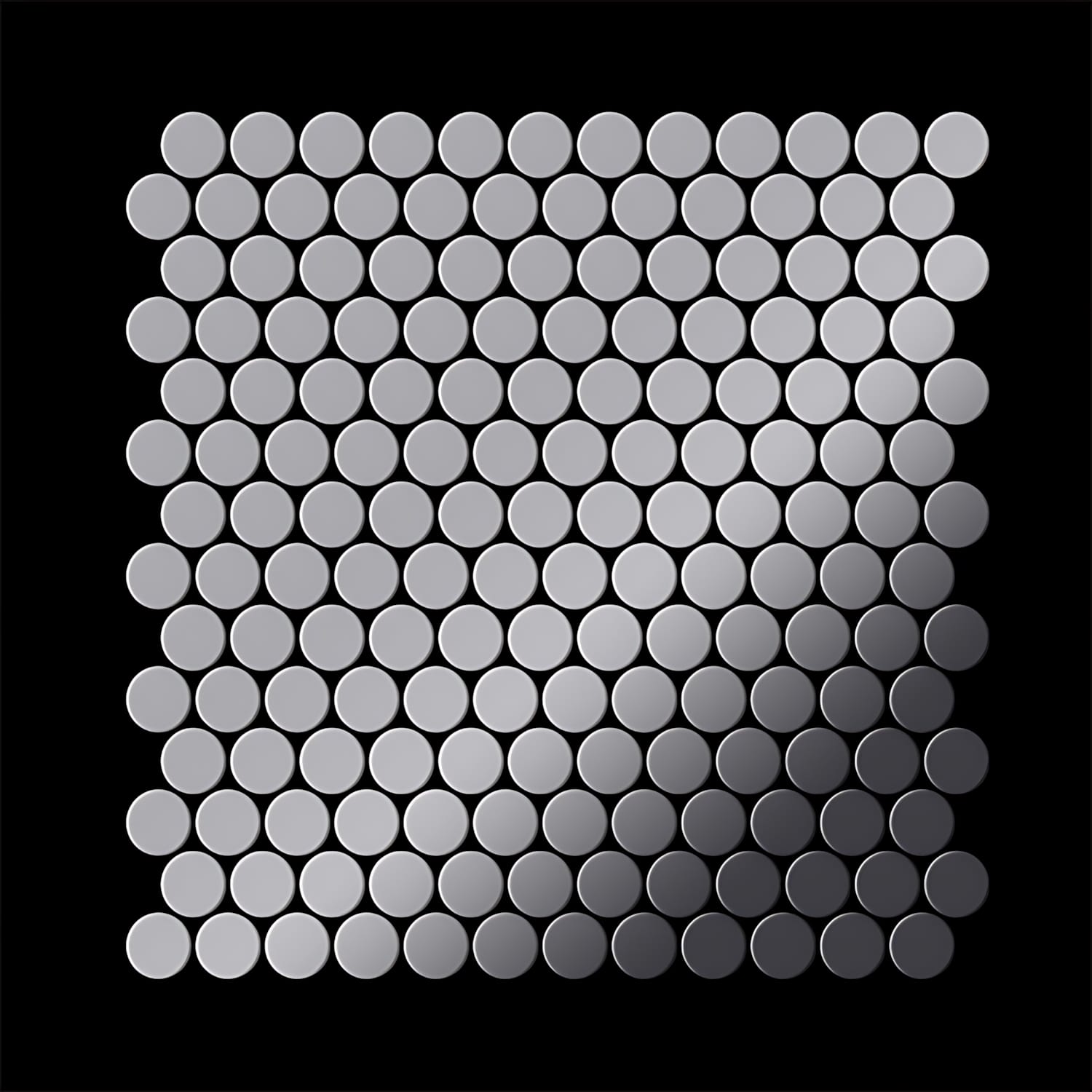 Mosaïque métal massif Carrelage Acier inoxydable Marine miroir gris Grosseur 1,6mm ALLOY Penny-S-S-MM 0,92 m2 - clicktofournisseur.com