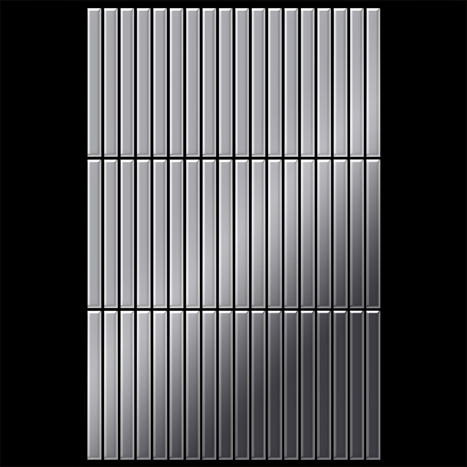 Mosaïque métal massif Carrelage Acier inoxydable Marine miroir gris Grosseur 1,6mm ALLOY Linear-S-S-MM 0,94 m2 - clicktofournisseur.com