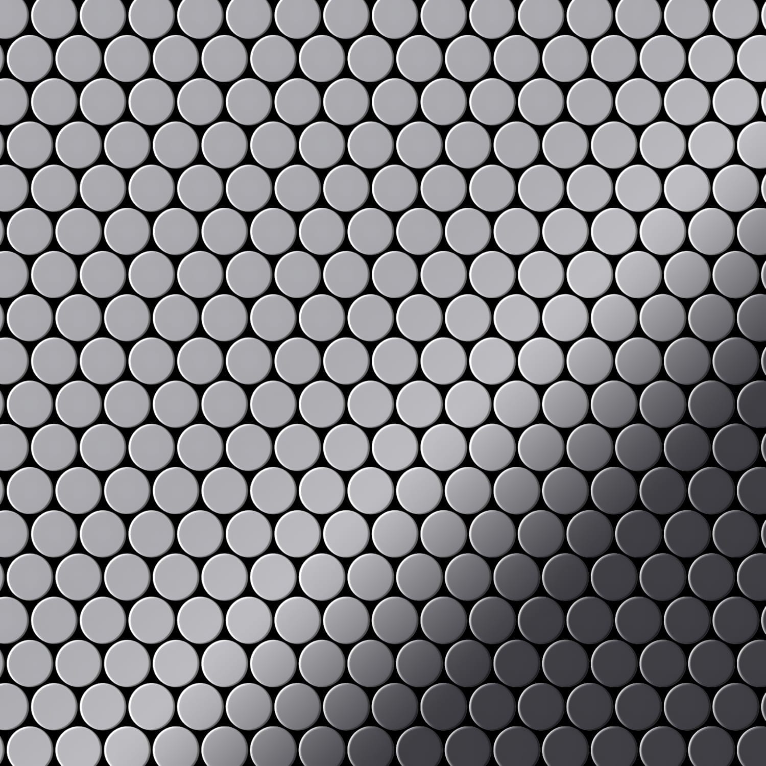 Mosaïque métal massif Carrelage Acier inoxydable Marine miroir gris Grosseur 1,6mm ALLOY Penny-S-S-MM 0,92 m2 - clicktofournisseur.com