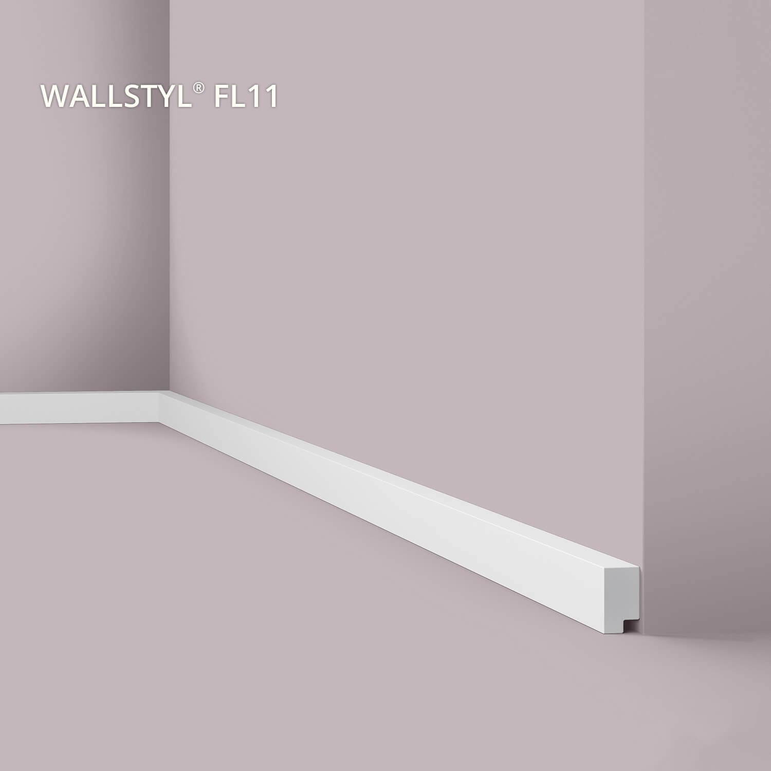 NMC FL11-box WALLSTYL Noel Marquet 1 carton 34 pièces Plinthe design moderne blanc | 68 m - 0