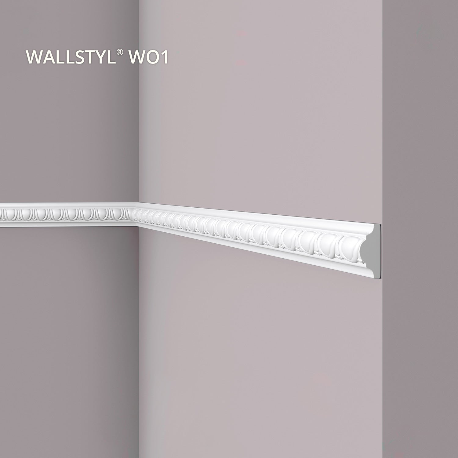 NMC WO1-box WALLSTYL Noel Marquet 1 carton 49 pièces Cimaise design intemporel classique blanc | 98 m - 0