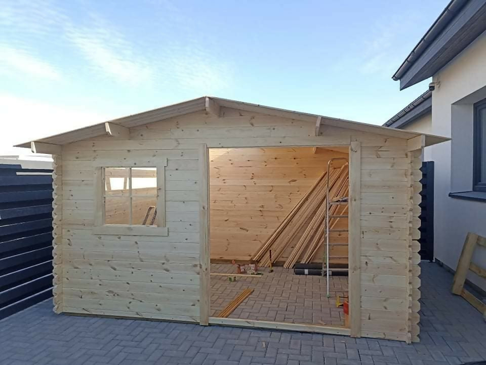 Gartenhaus aus Holz, Nutzfläche 9,9 m², 388 x 298 x 235 cm, INT021/INEKSA