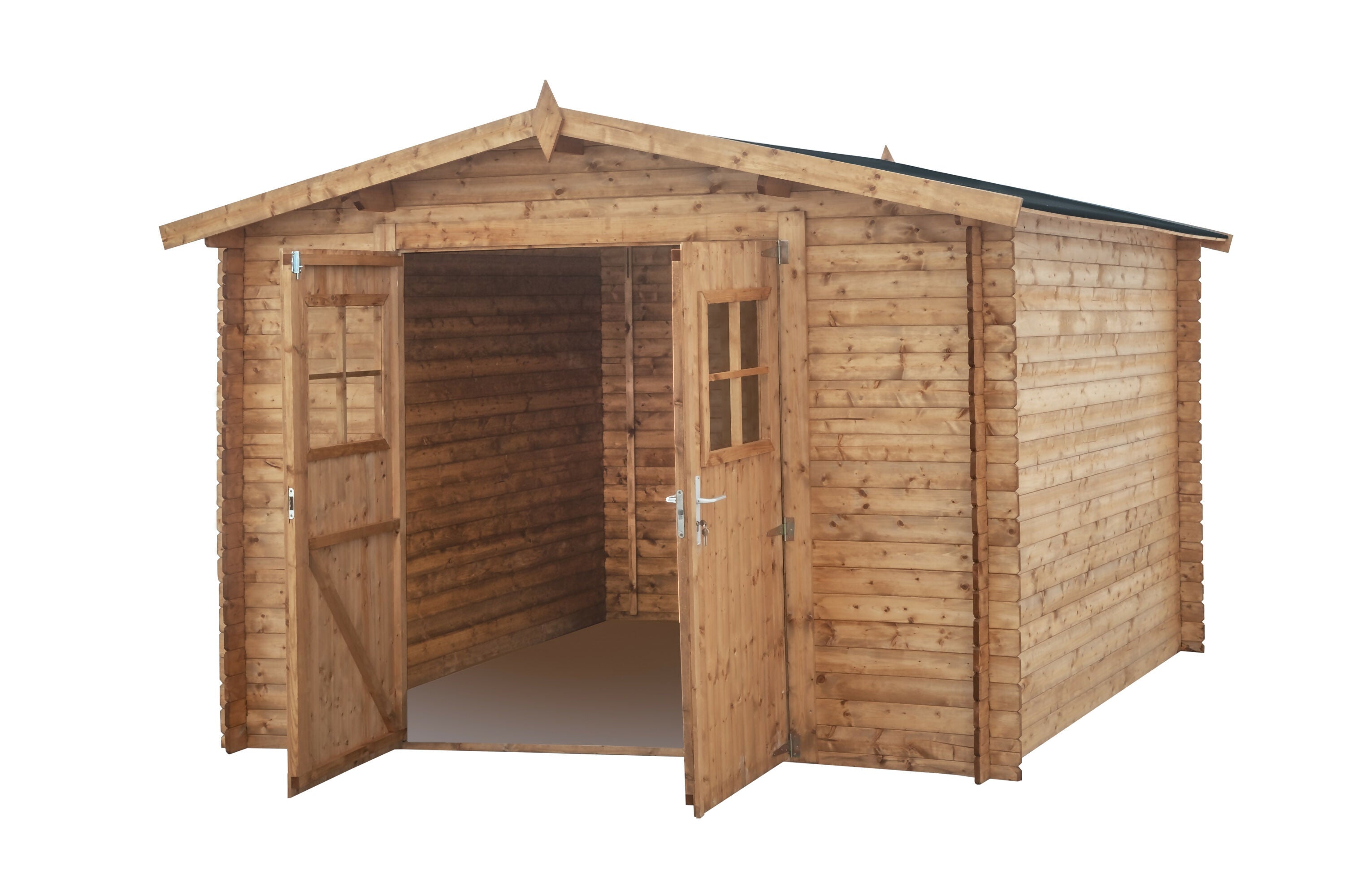 Gartenhaus aus Holz, autoklavbehandelt, Nutzfläche 7,62 m², 298 x 298 x 235 cm, INT044/INEKSA