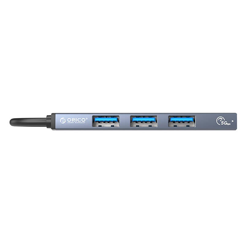 USB hub 4-port, 1x USB 3.0, 3x USB 2.0, 0.15m, ALU Grey, ORICO AH-A13