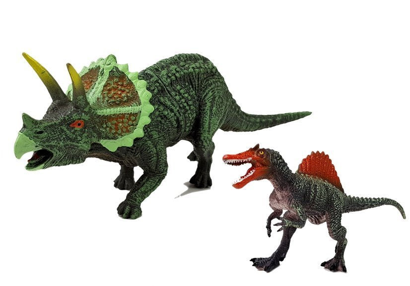 Zestaw Figurek Dinozaur Spinosaurus, Triceratops - 0