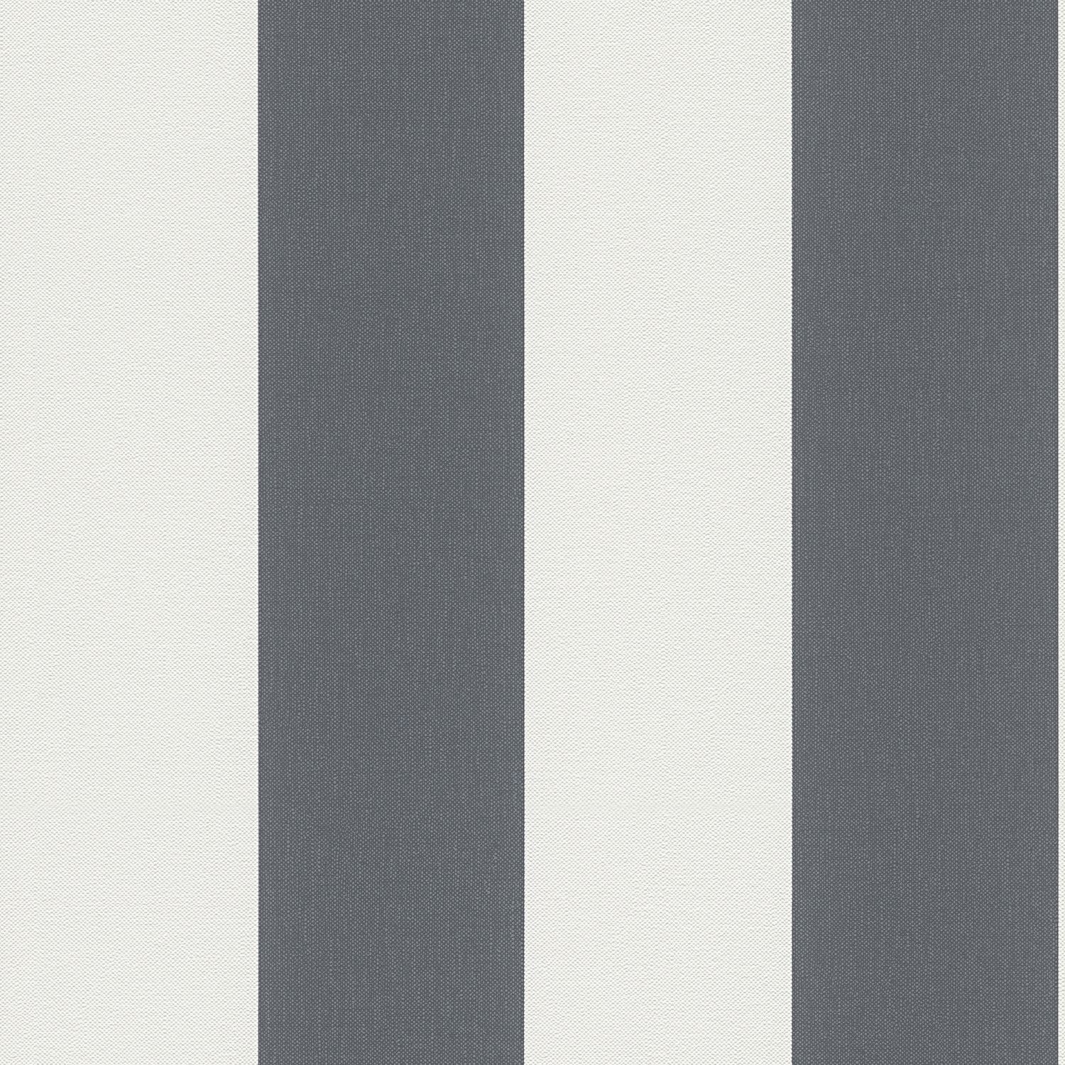 Papier peint à rayures Profhome 179050-GU papier peint intissé texturé avec des rayures mat gris blanc 5,33 m2