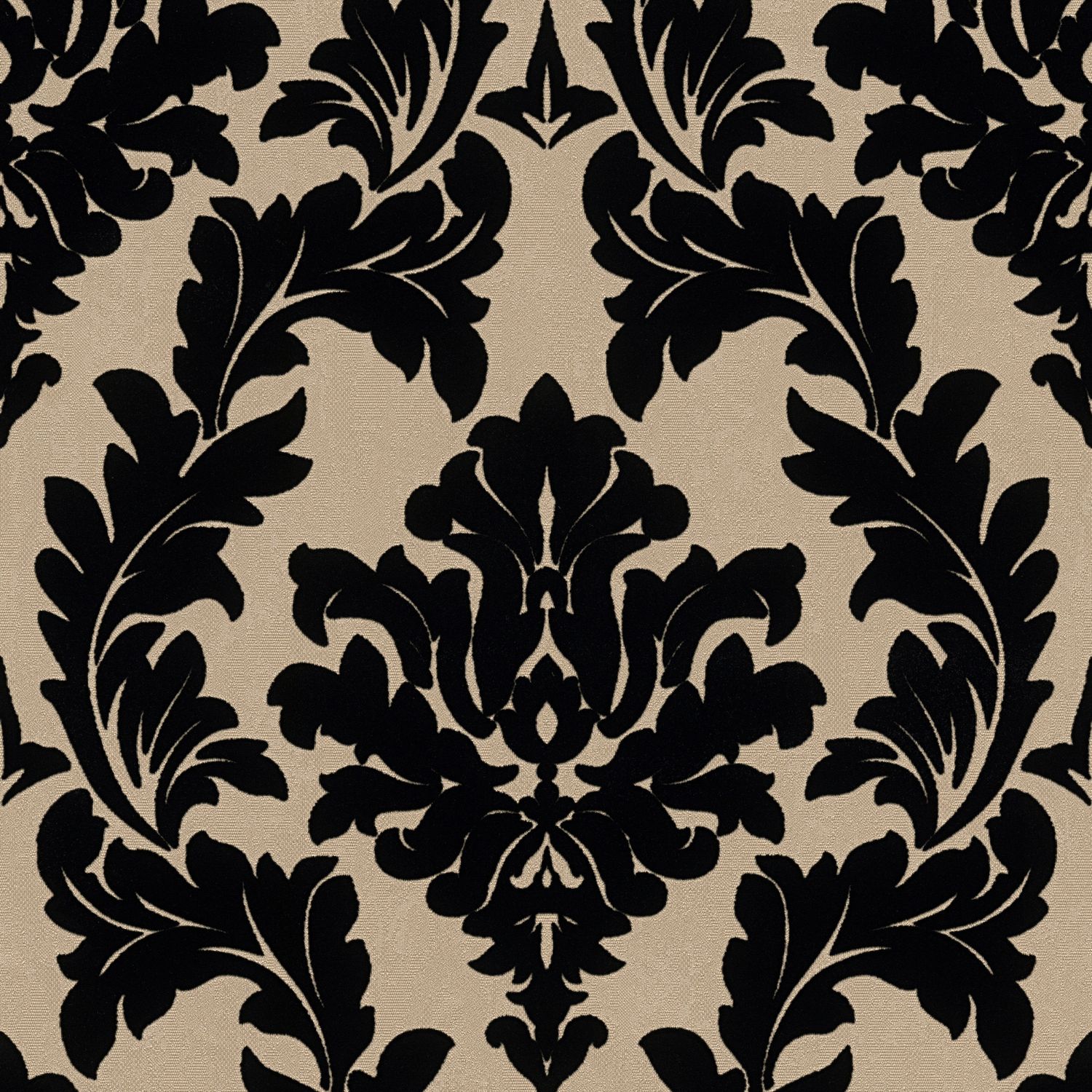 Baroque wallpaper Profhome 335804-GU lightly textured non-woven wallpaper in baroque style matt gold black 5.22 m2