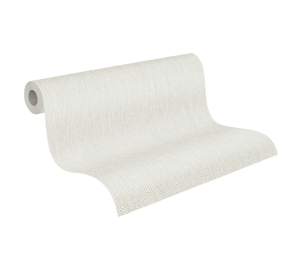 Papier peint ton-sur ton Profhome 344311-GU papier peint intissé légèrement texturé ton-sur-ton mat blanc 5,33 m2 - 0