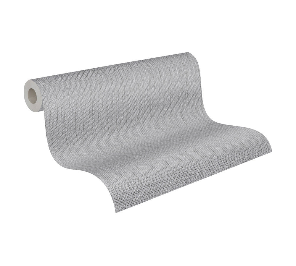 Papier peint ton-sur ton Profhome 344328-GU papier peint intissé légèrement texturé ton-sur-ton mat gris 5,33 m2 - 0