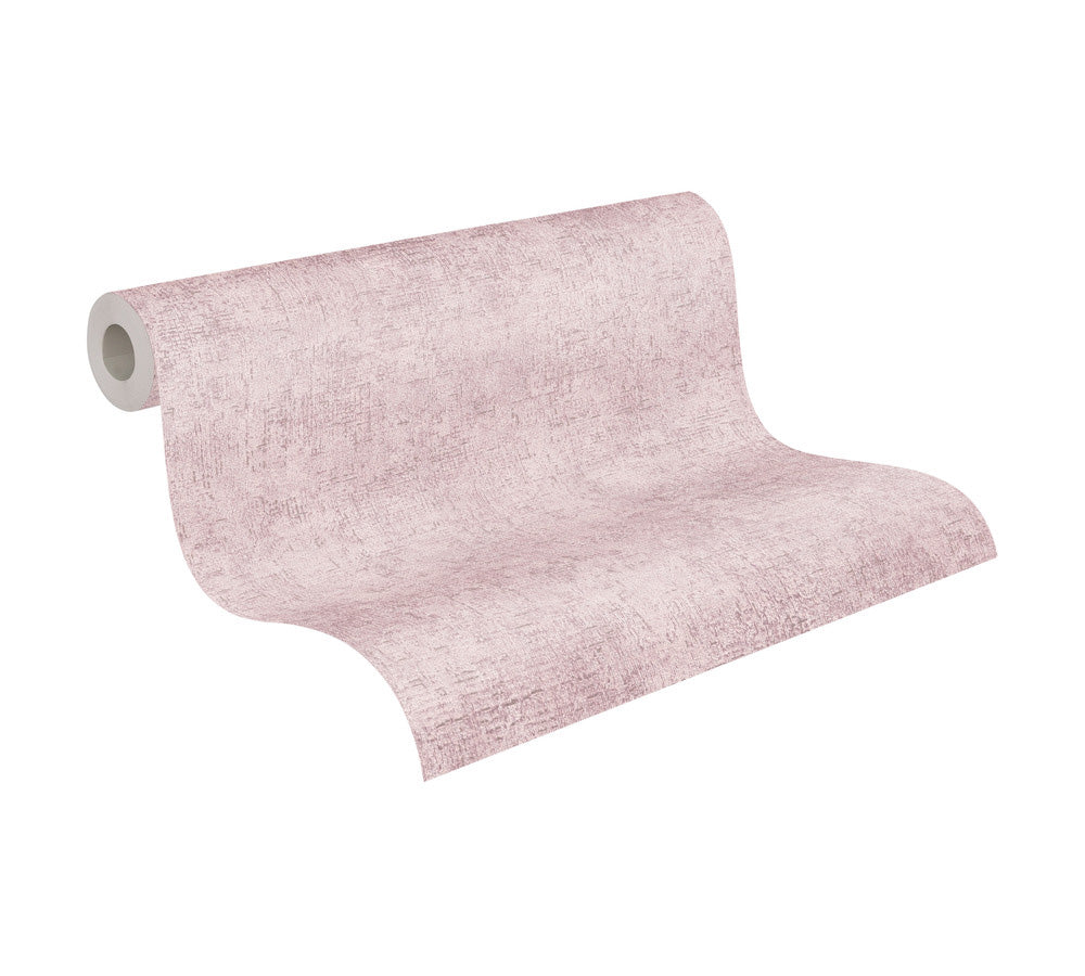 Papier peint ton-sur ton Profhome 380894-GU papier peint intissé légèrement texturé ton-sur-ton mat rose 5,33 m2 - 0