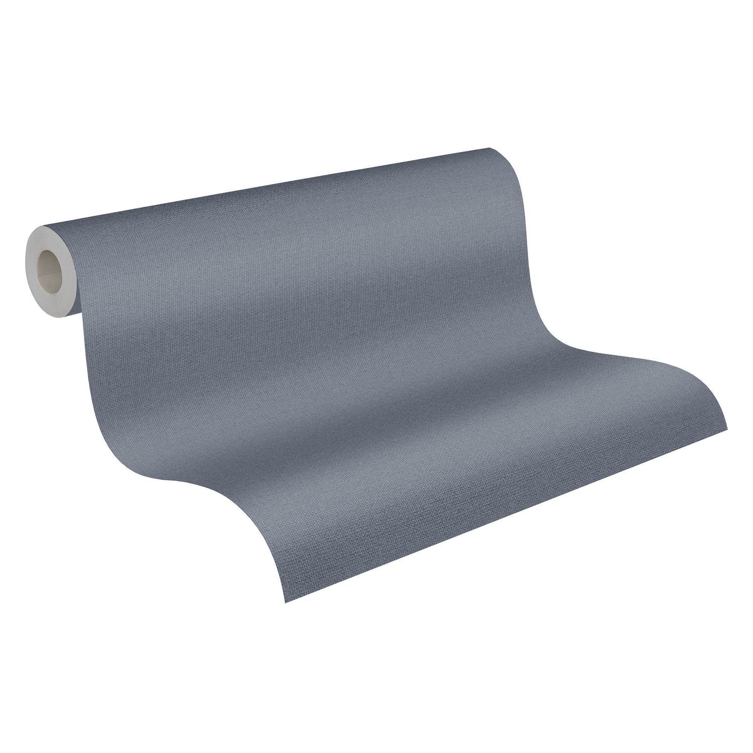 Papier peint unicolor Profhome 387447-GU papier peint intissé gaufré à chaud légèrement texturé unicolor mat bleu bleu-pigeon gris bleu 5,33 m2 - 0