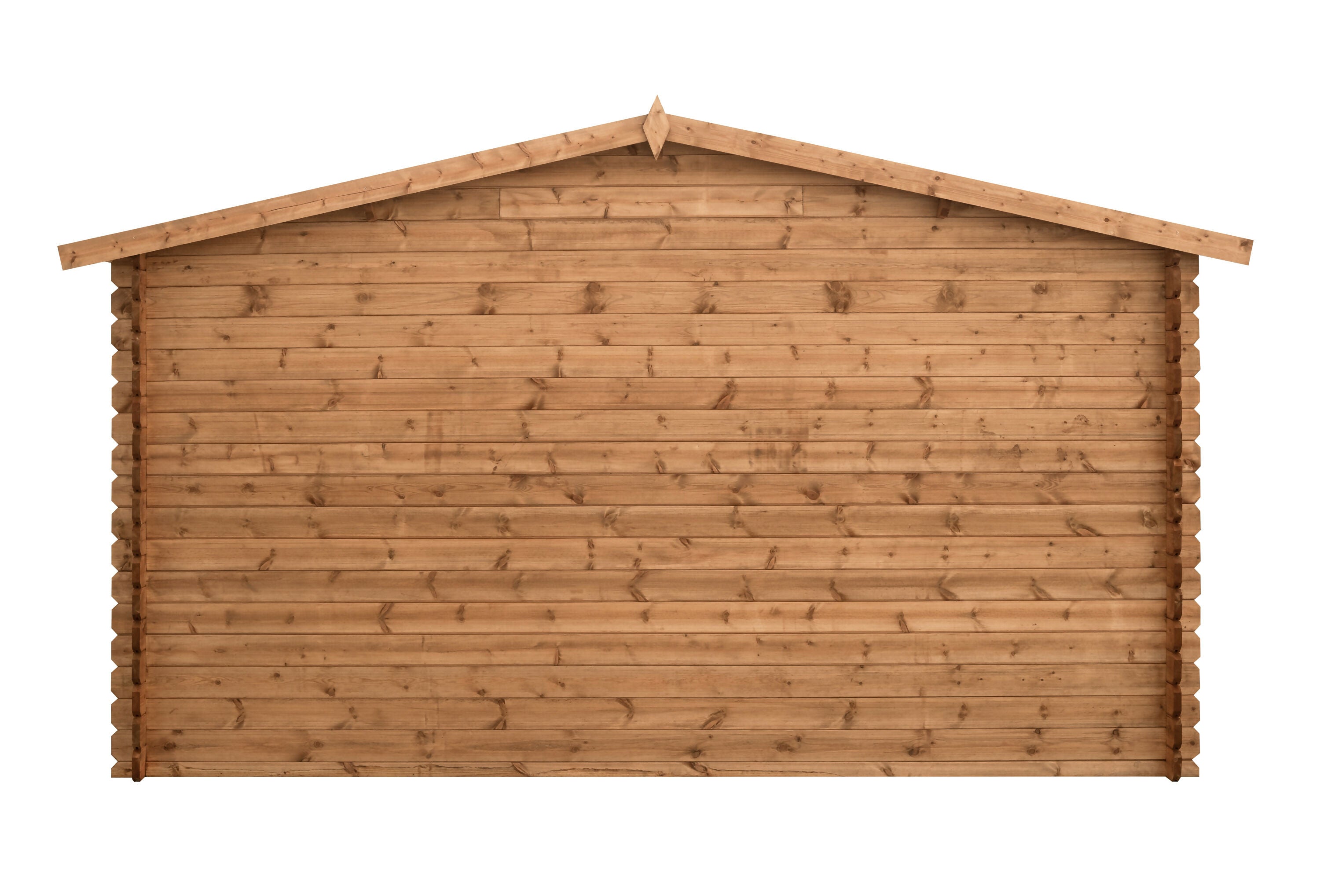 Abri de jardin en bois traité, ep 28mm, surface utile 9,9m², 388x298x235cm INT043/INEKSA