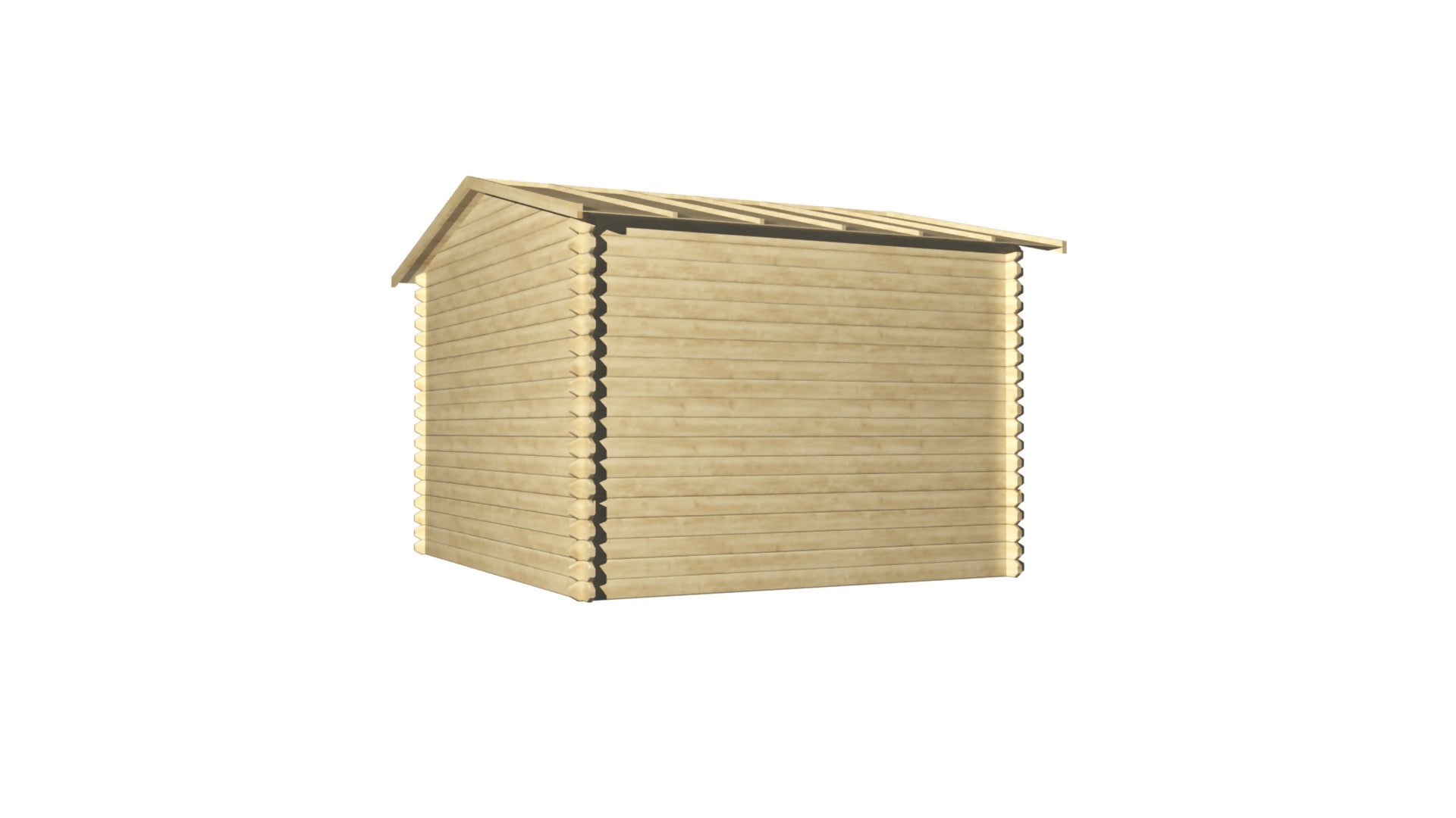 Wooden garden shed, 19mm thick, useful surface area 7.62m², 298x298x235cm, INT019/INEKSA