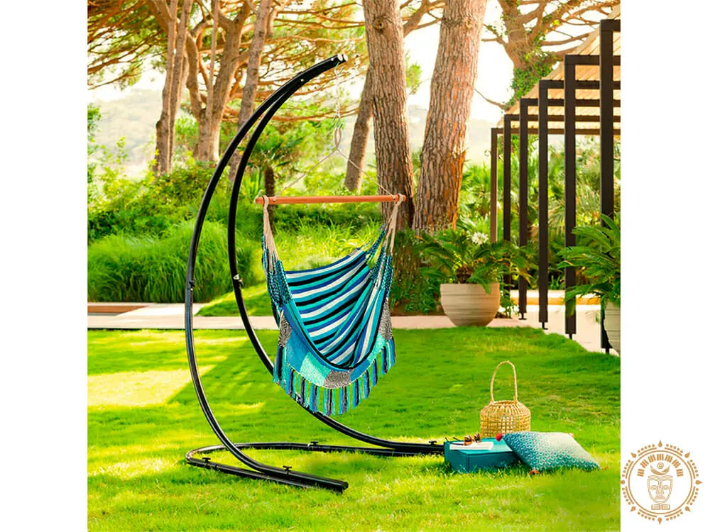 “Toltec” hammock chair support