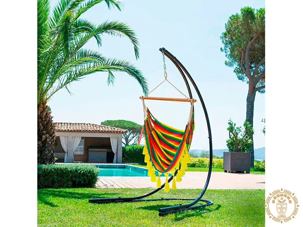 “Toltec” hammock chair support