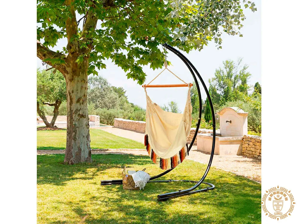 “Toltec” hammock chair support