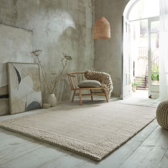 PILAT designer woven wool living room rug