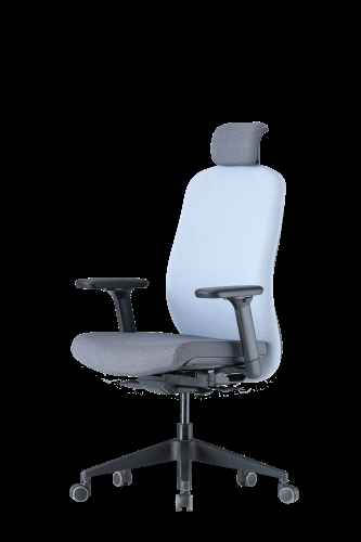 Up Up Athene ergonomic office chair Black, Grey + Blue fabric