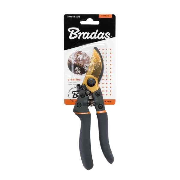 V-SERIES secateurs, passing blade, SK5 steel, gold