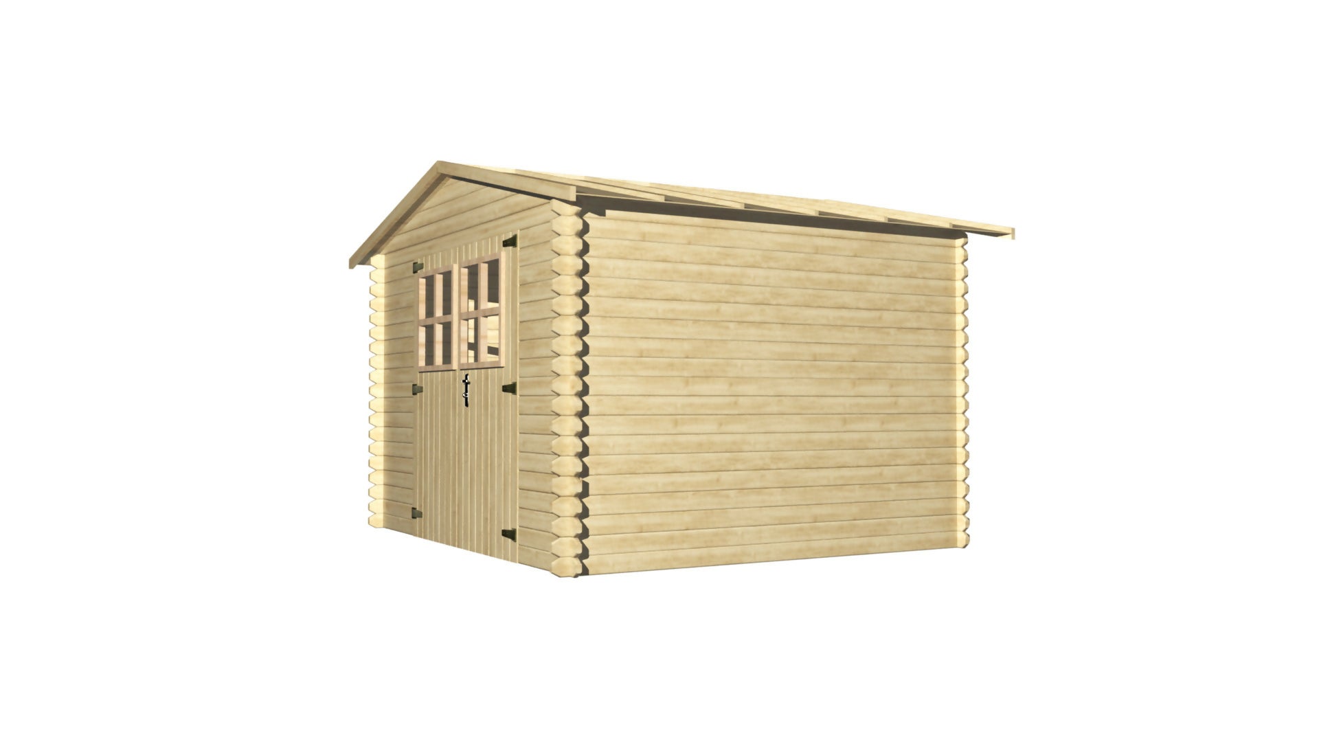 Wooden garden shed, 19mm thick, useful surface area 7.62m², 298x298x235cm, INT019/INEKSA