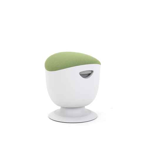 Up Up Seul ergonomic balance stool White, D42 Green fabric