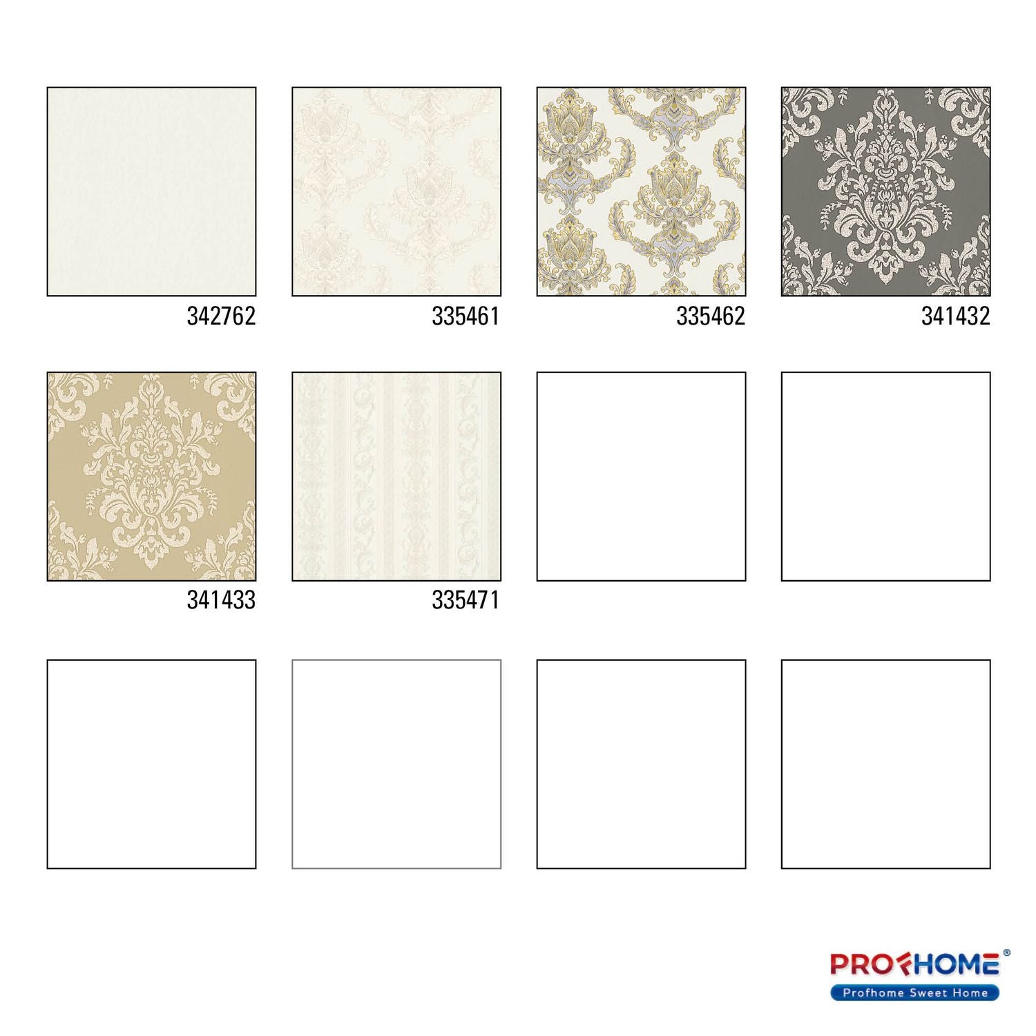 Tone-on-tone wallpaper Profhome 342762-GU slightly textured tone-on-tone non-woven wallpaper matte white 5.33 m2