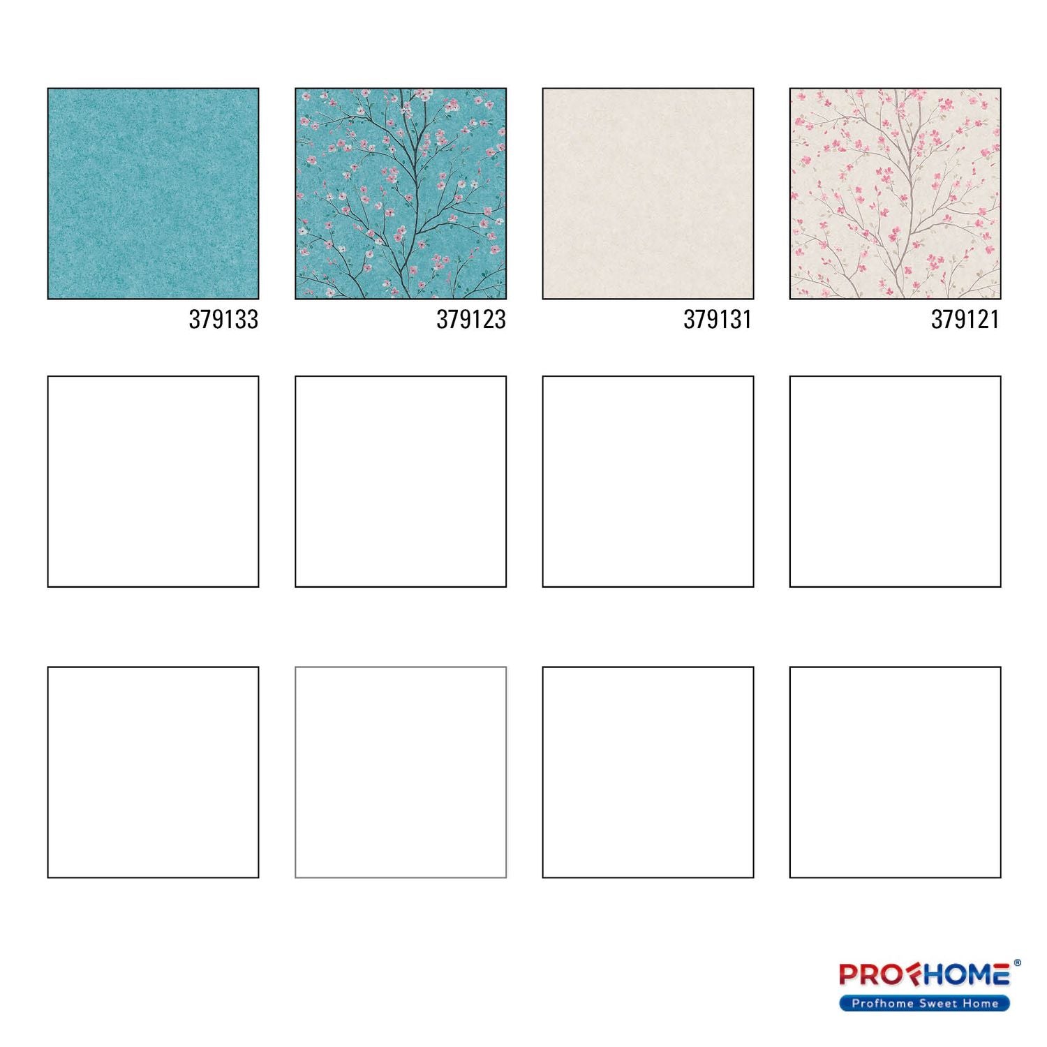 Tone-on-tone wallpaper Profhome 379133-GU smooth non-woven tone-on-tone wallpaper matte turquoise 5.33 m2