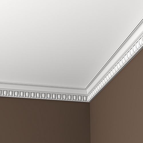 Cornice 150112 Profhome Zierleiste, zeitloses klassisches Design, weißes Polyurethan, 2 m - 0