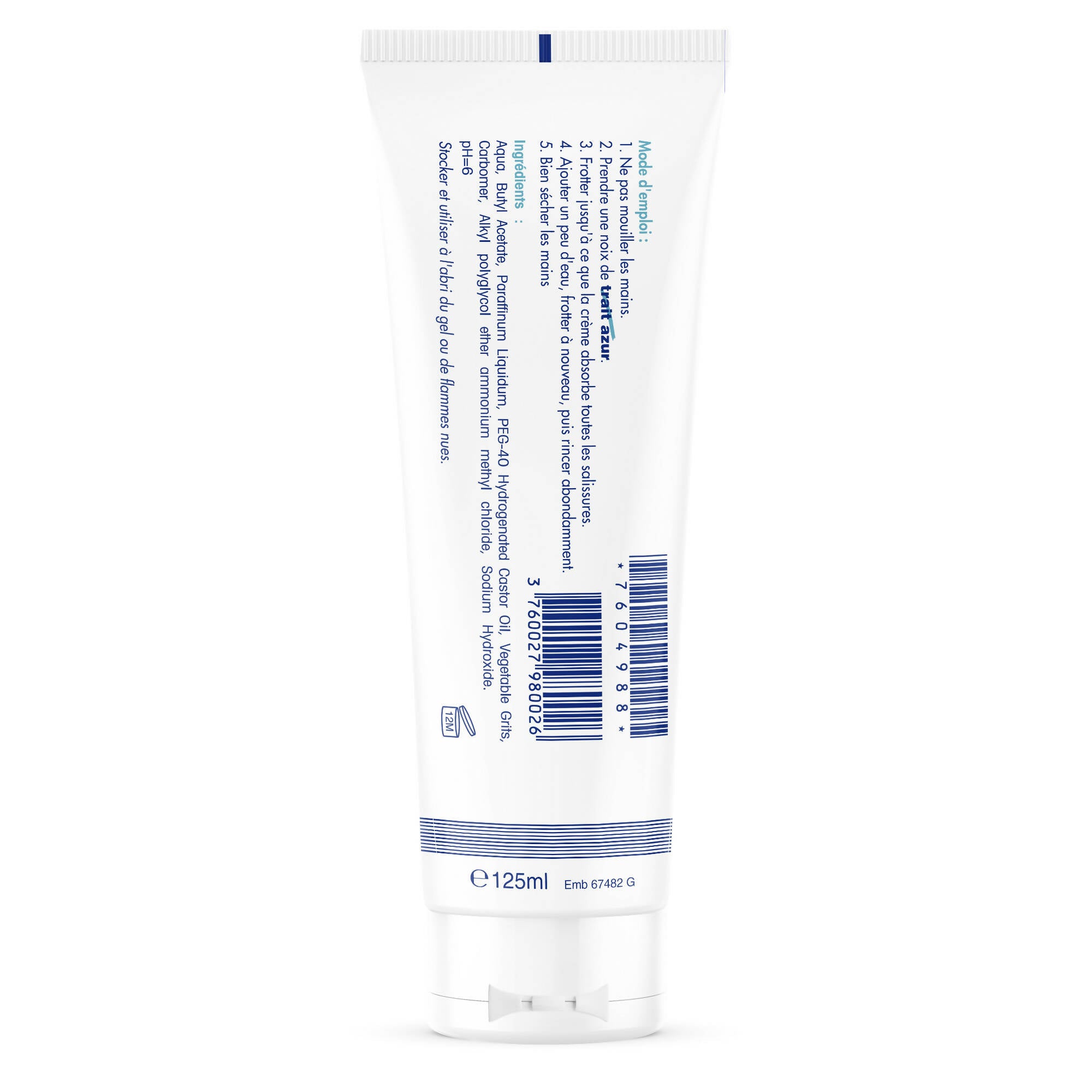 SORIFA - Carton complet de 40 - HPderm Crème nettoyante aux Végétogrins Force 5 – Mains, bras – Salissures extrêmes – Peinture, encre, mastic, goudron, bitume, colle, mousse, résine - Sans savon – Tube 125 ml